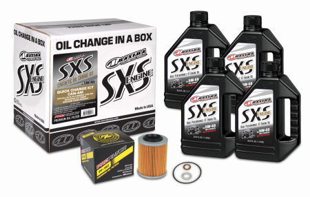 Maxima Racing Oils - Maxima Racing Oils 90-469013-CA - SXS Can-Am Oil Change Kit 5W-40 Full-Syn Maverick X3