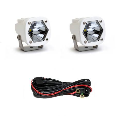 Baja Designs - Baja Designs 387801WT - LED Light Pods SI Spot White Pair Baja Designs