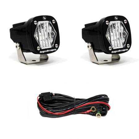 Baja Designs - Baja Designs 387805 - S1 Wide Cornering LED Light with Mounting Bracket Pair Baja Designs