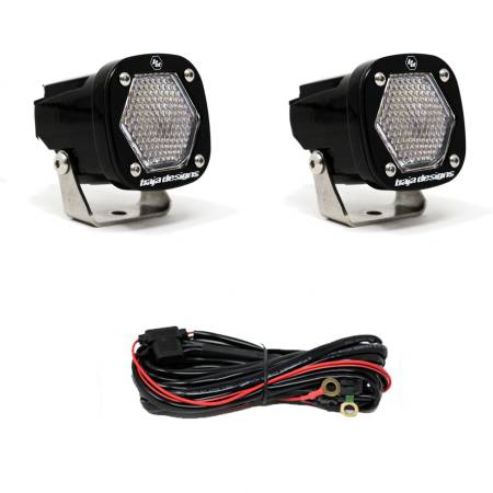 Baja Designs - Baja Designs 387806 - S1 Work/Scene LED Light with Mounting Bracket Pair Baja Designs