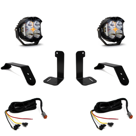 Baja Designs - Baja Designs 447658UP - Jeep JL/JT Dual LP4 Auxiliary Light Kit w/Upfitter Baja Designs