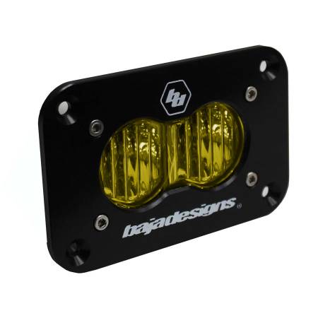 Baja Designs - Baja Designs 541015 - S2 Sport LED Wide Cornering Amber Flush Mount Baja Designs