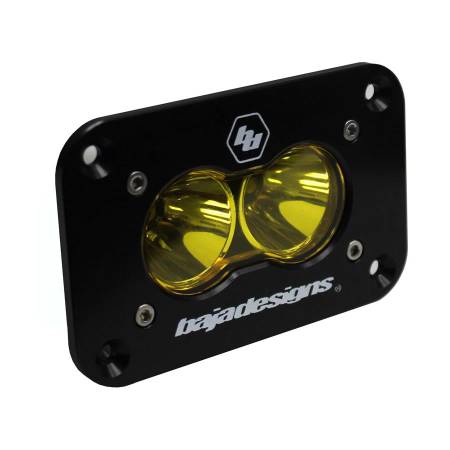 Baja Designs - Baja Designs 541016 - LED Work Light Amber Lens Work/Scene Pattern Flush Mount Each S2 Sport Baja Designs