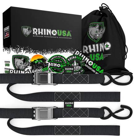 Rhino USA - Rhino USA G-CAMSOFT-2PK - 1.5'' x 8' Cambuckle Tie-Down Straps (2-Pack)