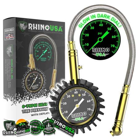 Rhino USA - Rhino USA GRLA-GAUGE-75 - 75 PSI Tire Pressure Gauge