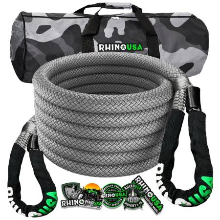 Rhino USA - Rhino USA KROPE-1X30-GRY - 1'' x 30 Kinetic Energy Recovery Rope(Gray)