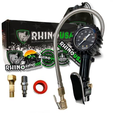 Rhino USA - Rhino USA RGAUGE-0100 - 100 PSI Tire Inflator Gauge