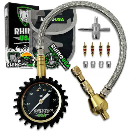 Rhino USA - Rhino USA RNO-DEFLATOR-GAUGE - 60 PSI Tire Deflator Gauge