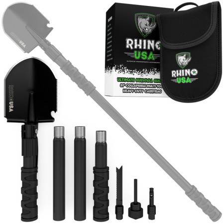 Rhino USA - Rhino USA RNO-SURVIVAL-SHOVEL - Ultimate Survival Shovel