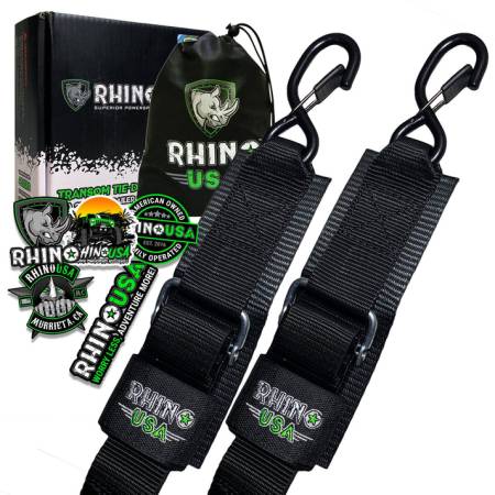 Rhino USA - Rhino USA RNO-TRNSM-STRPS - 2'' x 4' Transom Tie-Down Set (2-Pack)