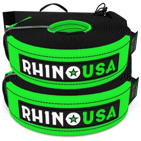 Rhino USA - Rhino USA TOWSTRAP-320X2 - 3’’ X 30’ Ultimate Recovery Tow Strap