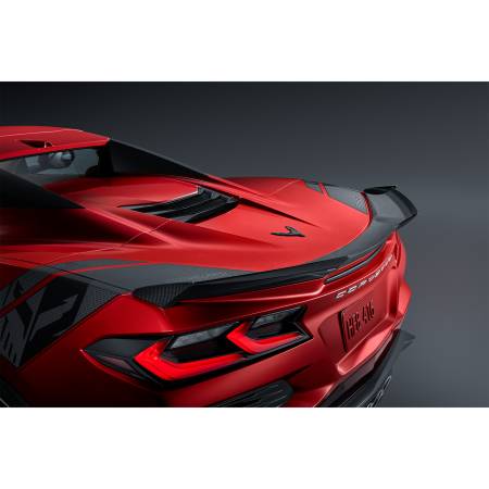 GM Accessories - GM Accessories 84862278 - Corvette C8 Z06 Spoiler Kit in Visible Carbon Fiber