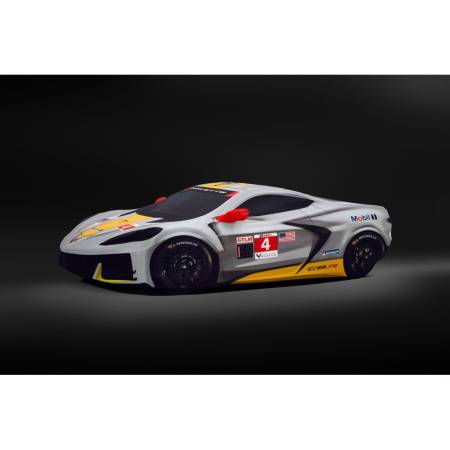 GM Accessories - GM Accessories 85112475 - Corvette C8 Z06 Premium Indoor Car Cover in Gray with Fully Rendered Corvette C8.R