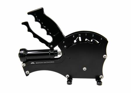 Motion Raceworks - Motion Raceworks 16-1702-1 - TH400 3 Speed Reverse Pattern Operator Series Billet Shifter Front Exit