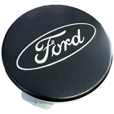 Ford Performance - Ford Performance M-1096K-BCS - Ford Car Black And Chrome Wheel Center Cap Kit-Sat