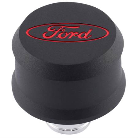 Ford Performance - Ford Performance 302-440 - "Ford" Slant Edge Breather - Black/Red