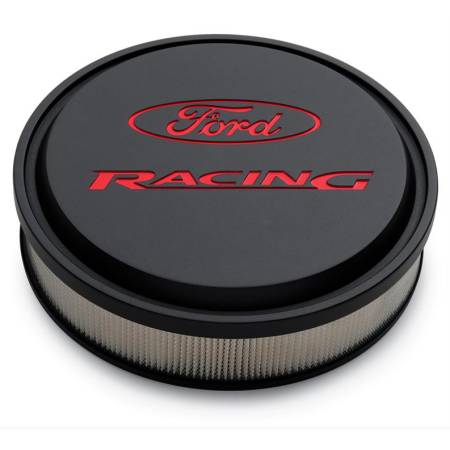 Ford Performance - Ford Performance 302-385 - "Ford Racing" Slant Edge Air Cleaner Black/Red