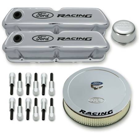 Ford Performance - Ford Performance 302-510 - Ford Racing Dress Up Kit - Chrome/Black