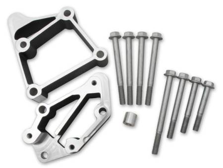 Holley - Holley 21-2Bk - Hi Acc Bkt Install Kit, Ls Middle-Black