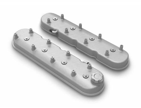 Holley - Holley 241-110 - Tall Ls Valve Covers - Natural Cast