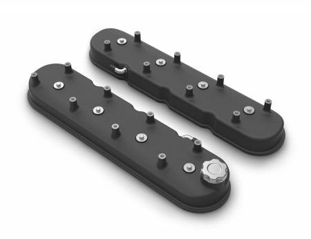 Holley - Holley 241-112 - Tall Ls Valve Covers - Satin Black