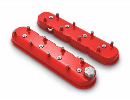 Holley - Holley 241-113 - Tall Ls Valve Covers - Gloss Red