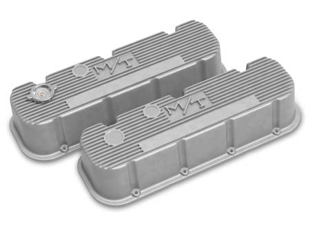 Holley - Holley 241-150 - Tall M/T Valve Covers For Big Block Chevy Engines - Natural Cast Finish