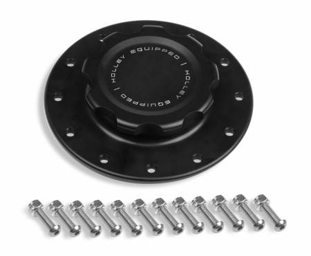 Holley - Holley 241-227 - Billet Fuel Cell Cap W/12 Bolt Flange