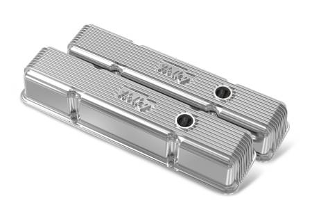 Holley - Holley 241-241 - Valve Covers - Vintage Series - Finned - Sbc - Polished