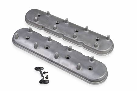 Holley - Holley 241-92 - Standard Height Ls Valve Covers For Dry Sump Applications - Natural Cast