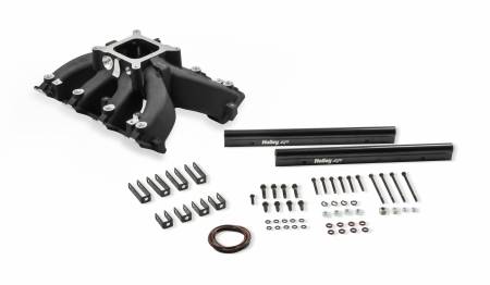 Holley - Holley 300-290Bk - Intake Manifold Ls3 Split Sgl-Pln Efi-Black