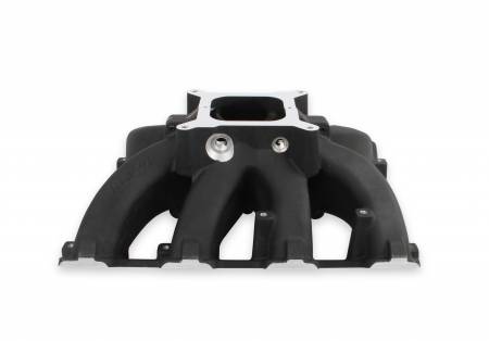 Holley - Holley 300-291Bk - Intake Manifold Ls3 Split Sgl-Pln Carb - Black