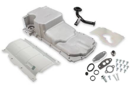 Holley - Holley 302-20 - Gm Gen V Lt Swap Oil Pan - As Cast With Turbo Oil Return