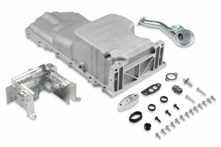 Holley - Holley 302-22 - Gm Gen V Lt Swap Oil Pan - Drag Race - As Cast With Turbo Oil Return