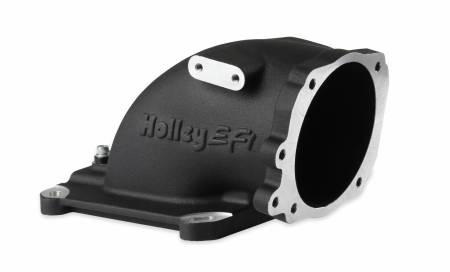 Holley EFI - Holley EFI 300-240FBK - Intake Elbow, Ford Throttle To 4150, Blk