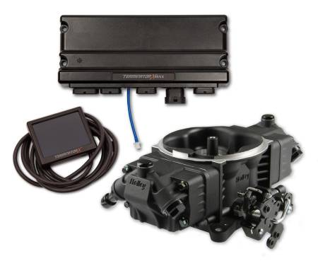 Holley EFI - Holley EFI 550-1012 - Term X Max Stealth 4150, 4 Inj, Black, Trans Controller