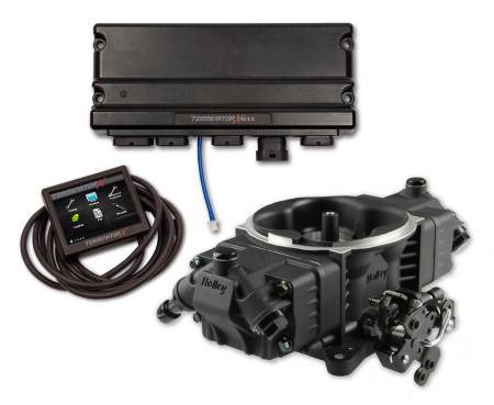 Holley EFI - Holley EFI 550-1064 - Term x stealth 4150, 4 Inj, LS 58X, Black, Trans Controller