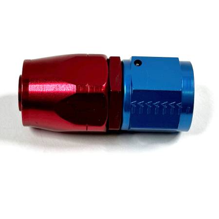 Aeroquip - Aeroquip Fcm1014 - 10 Reusable S.A.E. 37° (Jic/An) Swivel Straight Fitting - Red/Blue Anodized Aluminum