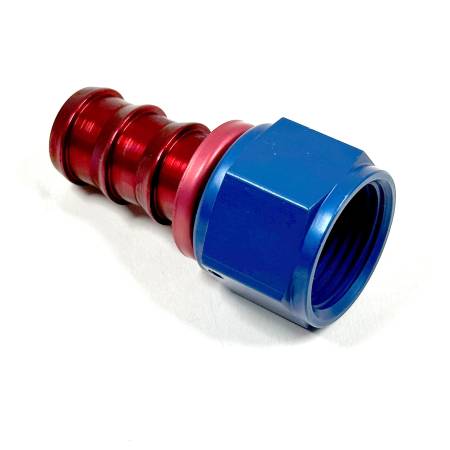 Aeroquip - Aeroquip Fcm1515 - 12 Socketless S.A.E. 37° (Jic/An) Straight Fitting - Red/Blue Anodized Aluminum