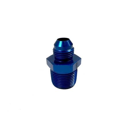 Aeroquip - Aeroquip Fcm2372 - 08 Male An X 3/4" Male Pipe Straight Adapter - Blue Anodized Aluminum