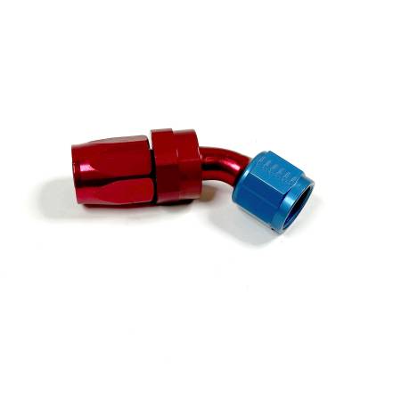 Aeroquip - Aeroquip Fcm4023 - 08 Reusable S.A.E. 37° (Jic/An) Swivel 45° Elbow Fitting - Red/Blue Anodized Aluminum