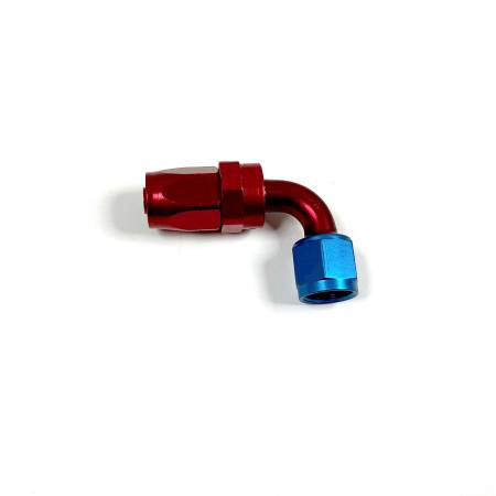 Aeroquip - Aeroquip Fcm4033 - 08 Reusable S.A.E. 37° (Jic/An) Swivel 90° Elbow Fitting - Red/Blue Anodized Aluminum