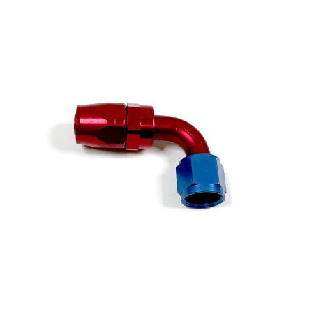 Aeroquip - Aeroquip Fcm4034 - 10 Reusable S.A.E. 37° (Jic/An) Swivel 90° Elbow Fitting - Red/Blue Anodized Aluminum