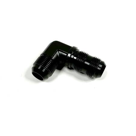 Aeroquip - Aeroquip Fcm5085 - 12 Male An Bulkhead X -12 Male An 90° Elbow Adapter - Black Anodized Aluminum