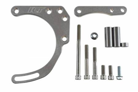 ICT Billet - ICT Billet 551672X - SBC Alternator Bracket - for Double Hump Heads (bolts to water pump only)