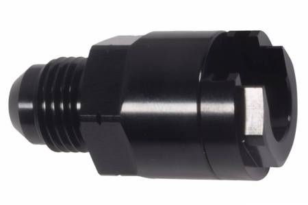 ICT Billet - ICT Billet AN809-02B - Threaded Fuel Rail Quick Connect Fitting - Line Adapter -6AN to 3/8" Tube LS LS1