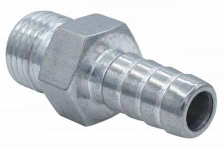 ICT Billet - ICT Billet F060R375BA - Straight 6AN ORB to 3/8" Hose Barb Fitting Bare Aluminum