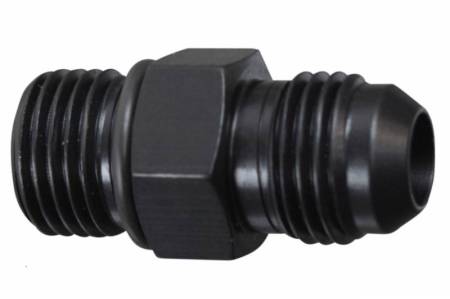 ICT Billet - ICT Billet F06AN060R -  -6AN Flare to 6 Oring ORB Male Fuel Pump Rail Adapter Fitting Flare Hose Black