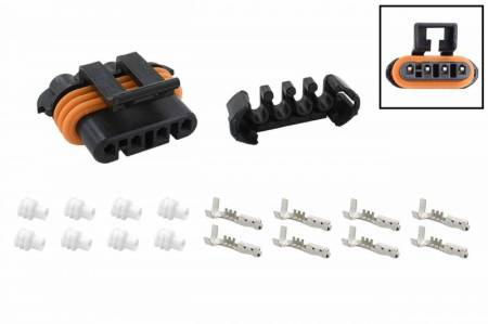 ICT Billet - ICT Billet WC0XY30 - GM LS O2 Oxygen Sensor Flat 4-Wire Female Connector Component Kit