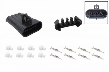 ICT Billet - ICT Billet WC0XY31 - GM LS O2 Oxygen Sensor Flat 4-Wire Male Connector Component Kit